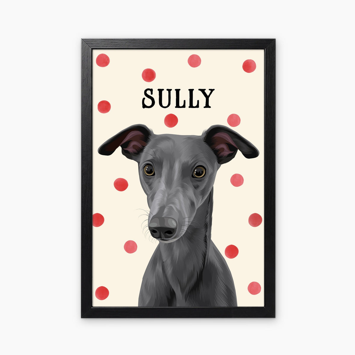 Polka Dots | Custom Pet Portrait